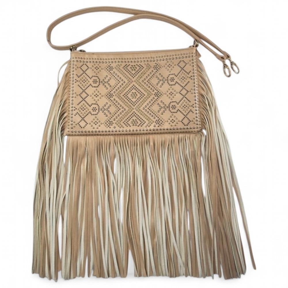 Imoshion Fringe‎ And Studded Boho Shoulder Crossbody Bag